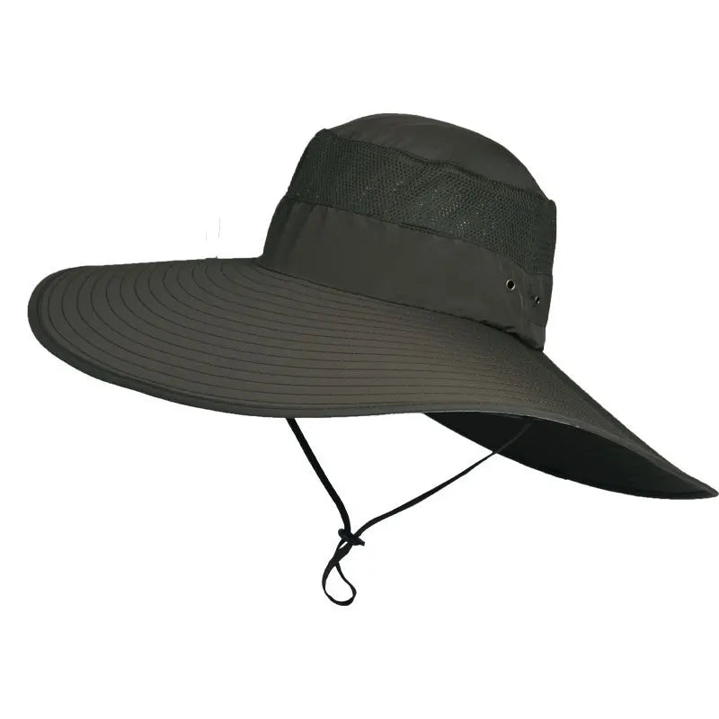 Summer Outdoors Fisherman Hat Men Large Wide Brim Hats Waterproof Hat –  OutDoe